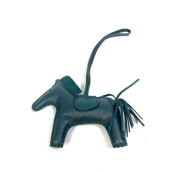 AUTHENTICITY GUARANTEED HERMES horse cheval Rodeo MM So Green One Color strap - Picture 1 of 6